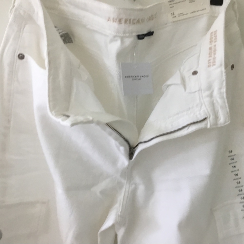 American Eagle Outfitters Crisp White Trousers
